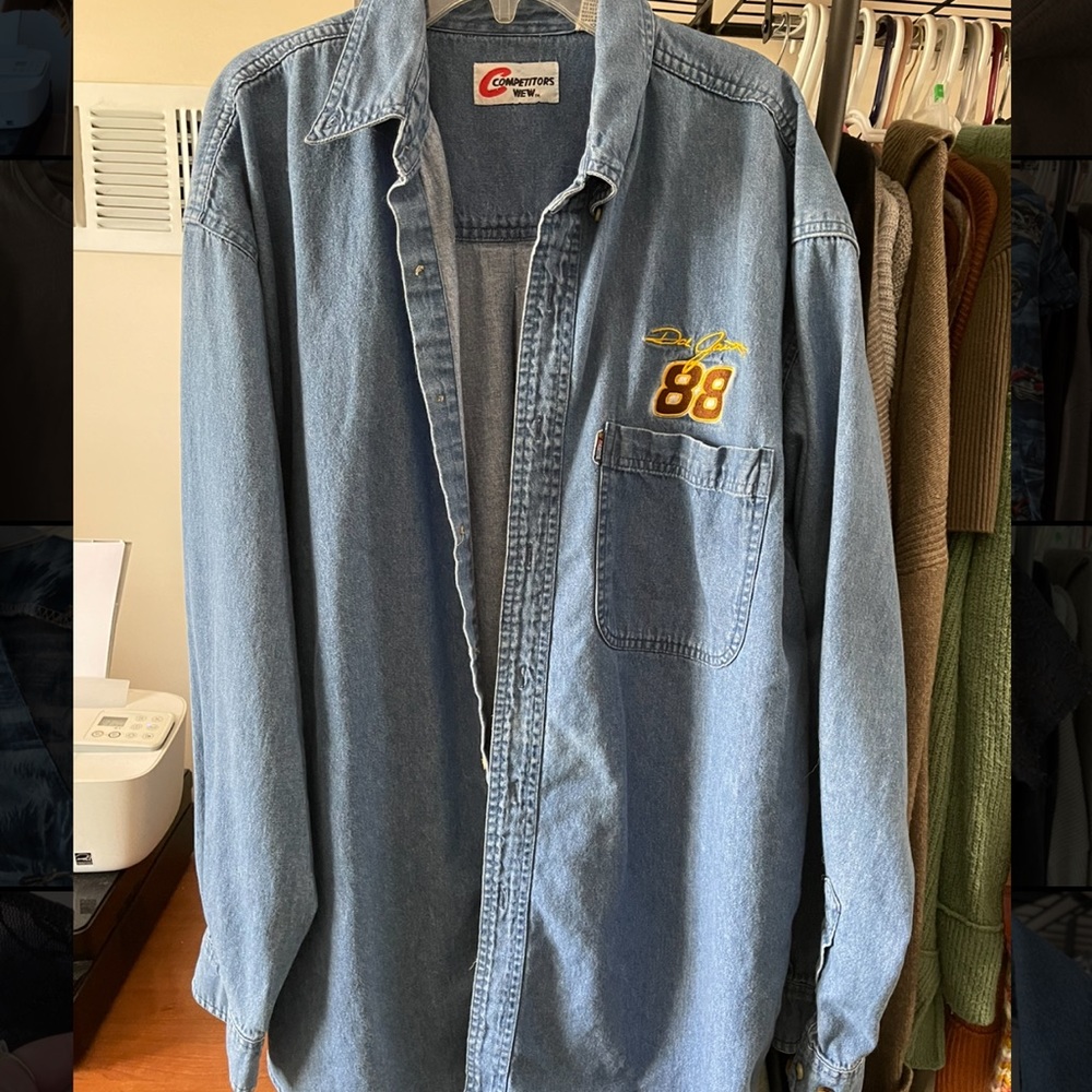88 Dale Jarrett Vintage Nascar Jean Jacket